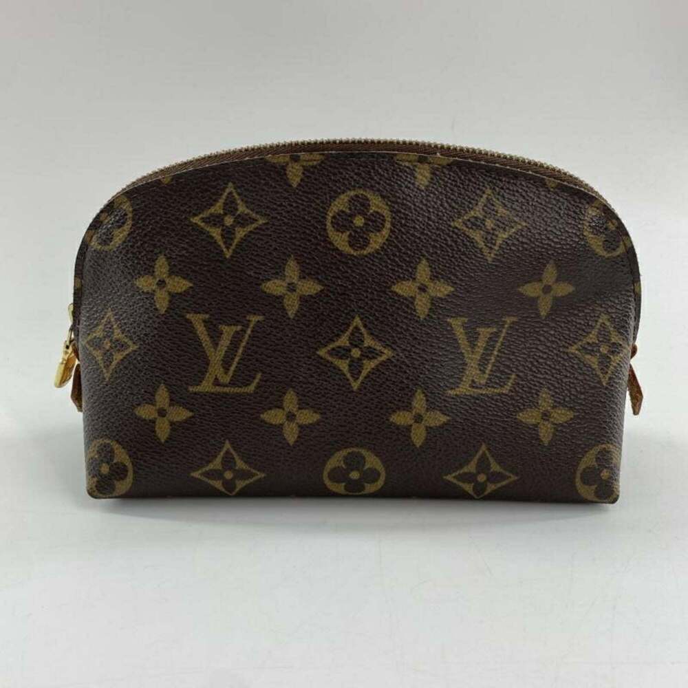 LOUIS VUITTON Authentic Brown Monogram Pochette Mini Bag